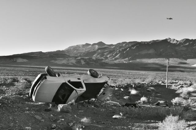 SABCA A-109 (N238AM) - An inbound Air Med flight to the scene of a life threatening accident in Death Valley National Park on Sunday morning December 20, 2015.  br /If not for the Air Med flight the driver would not have made it.br /This is a very remote area and over 50 miles to any help.