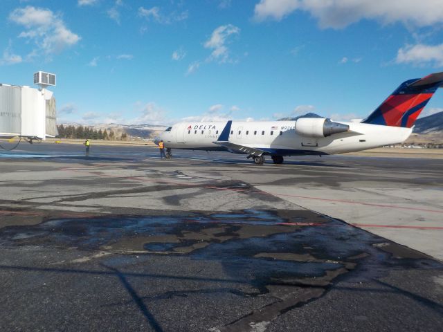 Canadair Regional Jet CRJ-200 (N926EV) - Watched it land and take off back to SLC.br /br /Photo taken on Nov 5 2022 at 11:47 MDT