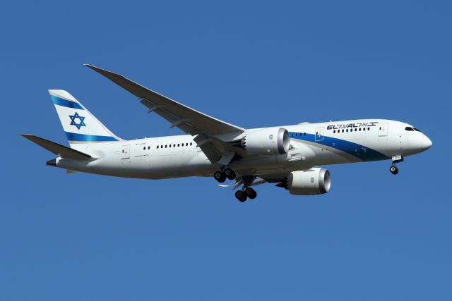 Boeing 787-8 (4X-ERB) - 09/12/2020 :  A short duration flight of 0h40m, round trip TLV-TLV.