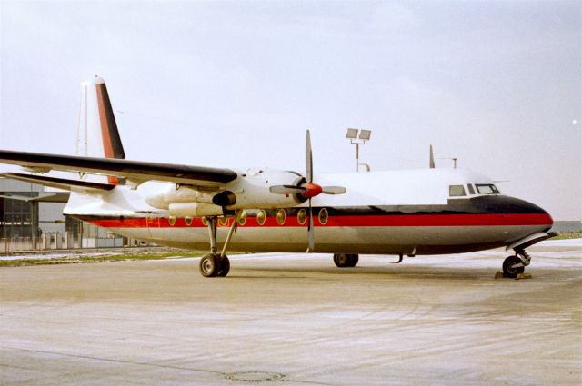 FAIRCHILD HILLER FH-227 (D-BAKI) - 2nd Fokker F-27 prototype - 1968 at Düsseldorf (EDDL)