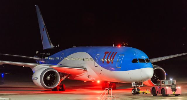 Boeing 787-8 (PH-TFK) - Tui dream liner being push back for departure.