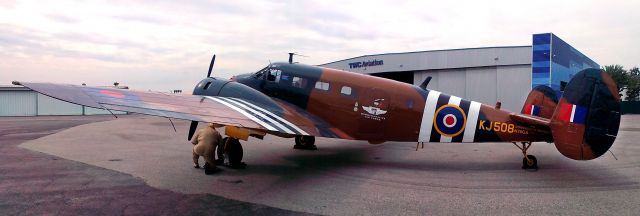 N70GA — - N70GA "Bucket Of Bolts" C-45 Beechcraft 18 of the Commemorative Air Force on tour with FIFI the B-29 at Van Nuys Airport (KVNY) March 18, 2015