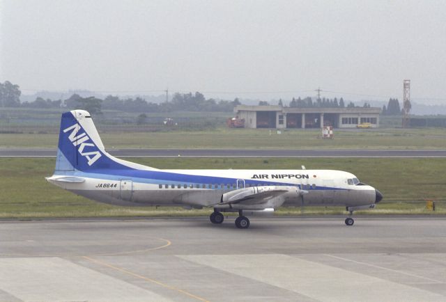 NAMC (1) YS-11 (JA8644) - Taxing at Kagoshima Intl Airport on 1988/06/18