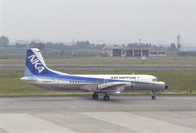 NAMC (1) YS-11 (JA8644) - Taxing at Kagoshima Intl Airport on 1988/06/18