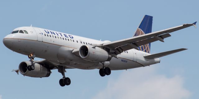 Airbus A319 (N826UA) - United Airlines Airbus 319-131 arriving from Atlanta landing on runway 29 at Newark on 7/28/21.