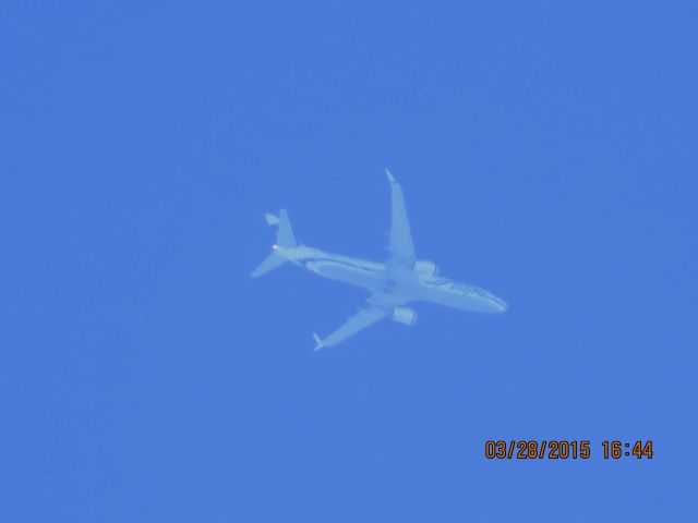 Boeing 737-800 (N562AS) - Alaska Airlines flight 6 from LAX to DCA over Southeastern Kansas at 37,000 feet.