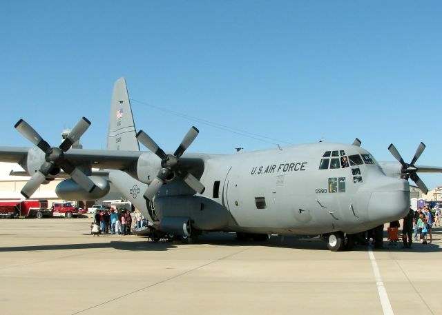 Lockheed C-130 Hercules (65-0980) - At Barksdale Air Force Base.