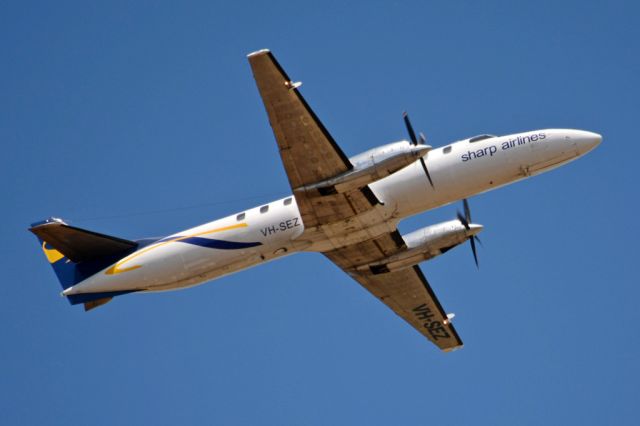 Fairchild Dornier SA-227DC Metro (VH-SEZ) - Getting airborne off runway 23.  Wednesday 29th October 2014.