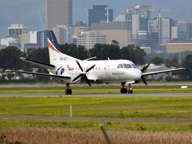 Saab 340 (VH-OLL) - On taxi-way for take off on runway 05. Thursday 12th July 2012.