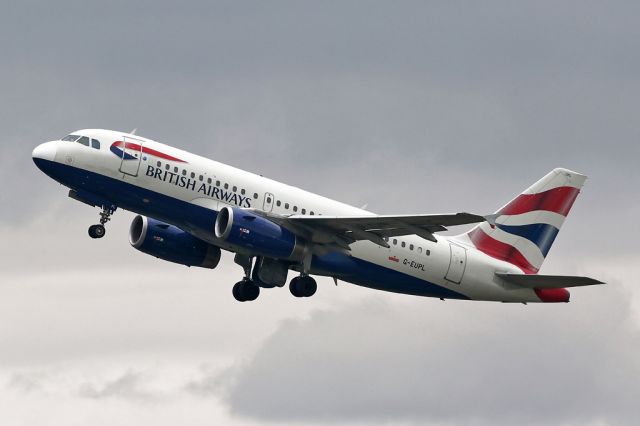 Airbus A319 (G-EUPL) - BAW1391 operating another shuttle fight back to Heathrow.