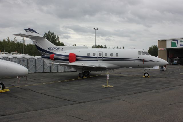 Hawker Siddeley HS-125-400 (N828PJ) - Spectacle aérien aéroport des cantons Bromont CZBM QC 16-08-2014