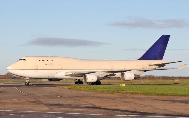 Boeing 747-400 (TF-AMP) - air atlanta icelandic b747-481f tf-amp taxing onto stand at shannon 30/11/17.