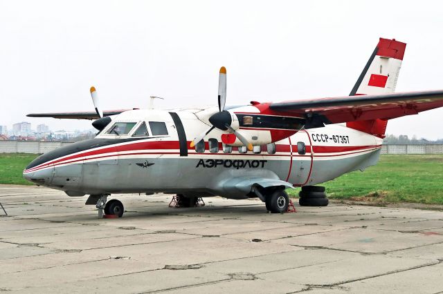 LET Turbolet (CCCP67357) - On display at Ukraine State Aviation Museum, Kiev, Ukraine.