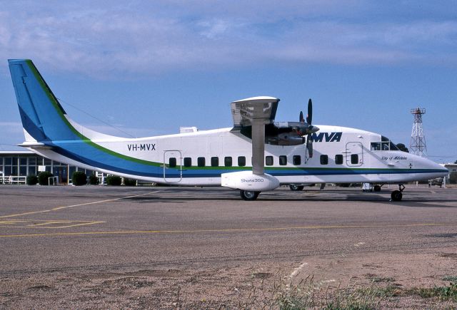 Aerospatiale Dauphin (VH-MVX) - MURRAY VALLEY AIRLINES - SHORT 360 - REG : VH-MVX (CN SH3620) - MILDURA AIRPORT VIC. AUSTRALIA - YMIA (20/11/1983)