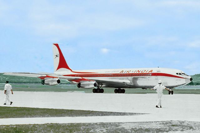 Boeing 707-300 — - Boeing 707-420 Air India Perth International YPPH  early 1960s.