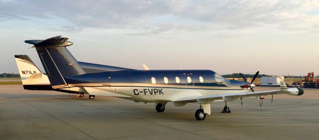 Pilatus PC-12 (C-FVPK) - Canadian visitor.