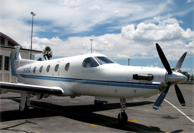 Pilatus PC-12 (ZS-OFD) - At Lanseria, South Africa.