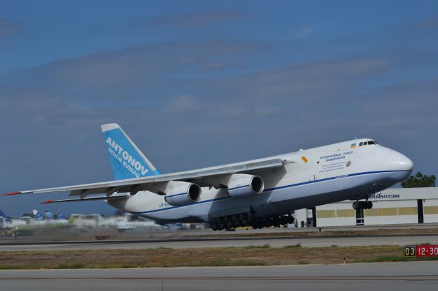 UR-82008 — - Antonov 124 lifting off from runway 12 after offloading cargo and taking on 55000 gallons of fuel