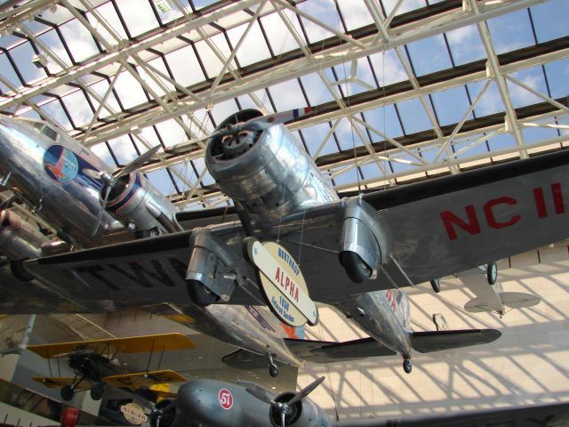Piper Aztec (N11Y) - TWA Northrop Alpha on display at the National Air and Space Museum in Washington DC (2/16/09)