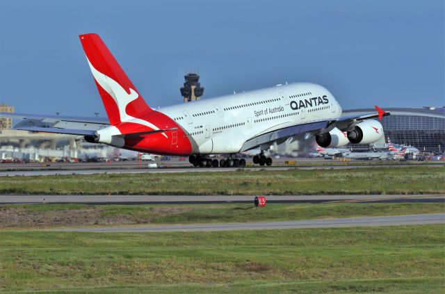 Airbus A380-800 (VH-OQK) - From Founders Plaza