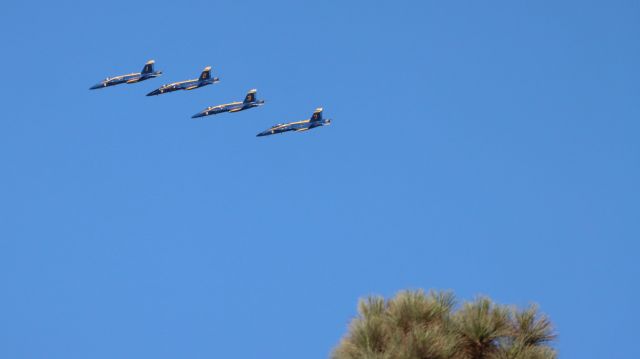 — — - Blue Angels 1,2,3 and 7 2021 Pacific Airshow, Huntington Beach, CA.