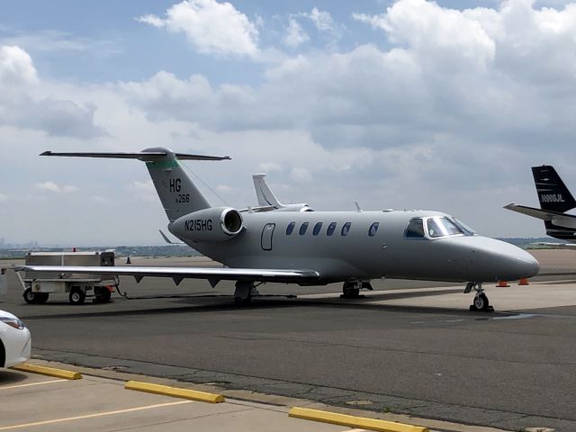 Cessna Citation CJ4 (N215HG) - 2018 TEXTRON AVIATION INC 525C.br /USAF tail markings "HG 18266".br /Had just arrived CMH-BJC.