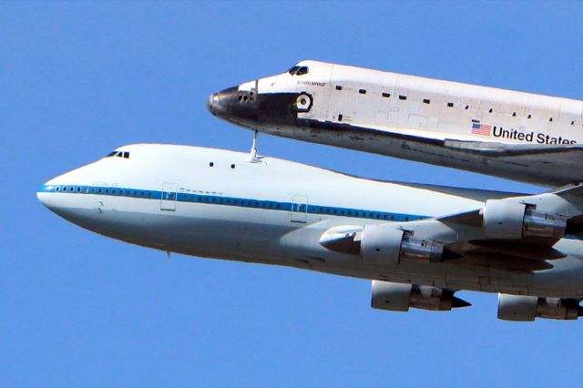 N905NA — - Endeavour Flyover NASA/Ames Moffett Field 9/21/2012.