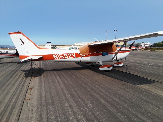 Cessna Skyhawk (N1592V) - Parked at Santa Ynez