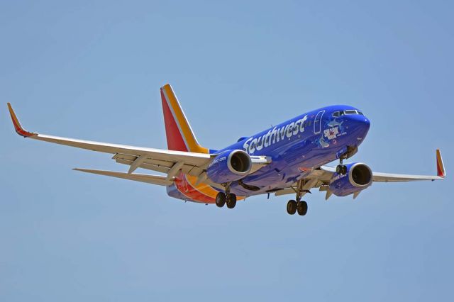 Boeing 737-700 (N470WN) - Southwest Boeing 737-7H4 N470WN Shark Week Great White at Phoenix Sky Harbor on July 25, 2018. 