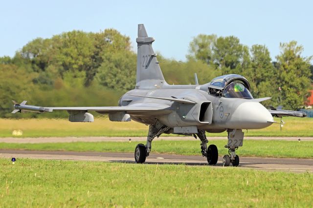 Saab JAS39 Gripen (SVF39227) - Photo taken on August 21, 2021 at Gdynia Aerobaltic.