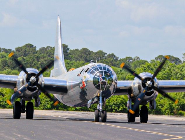 Boeing B-29 Superfortress (N69972) - Doc taxing in after a flight 
