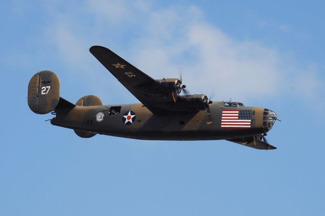 Consolidated B-24 Liberator (N24927) - Consolidated Vultee RLB30 (B-24A) of the Commemorative Air Force at Ellington Field, Texas October 2013.