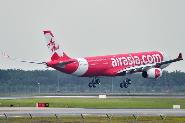 Airbus A330-300 (9M-XBC) - Airasia Xs newest Airbus A330-300 arriving at runway 33 following its ferry flight from LDE.