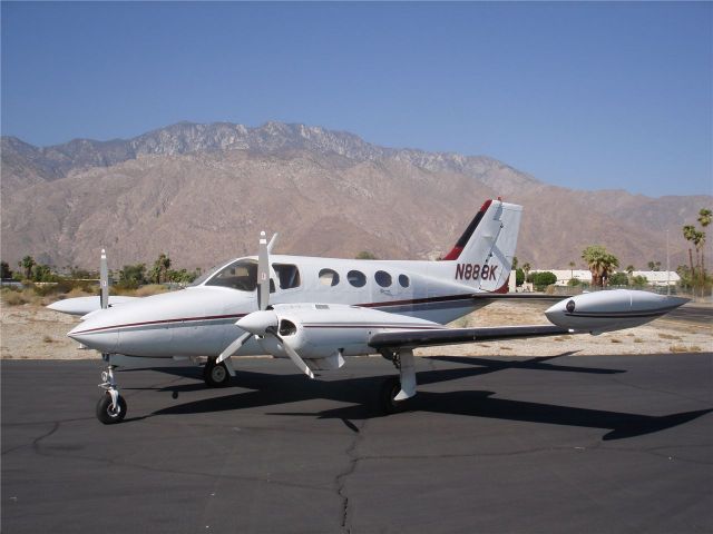 Cessna 421 (N888K) - Cessna 421 I saw visiting SEZ on travel.