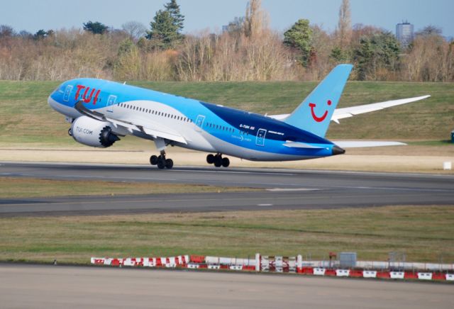 Boeing 787-8 (G-TUIH) - Taken from Freeport Carpark