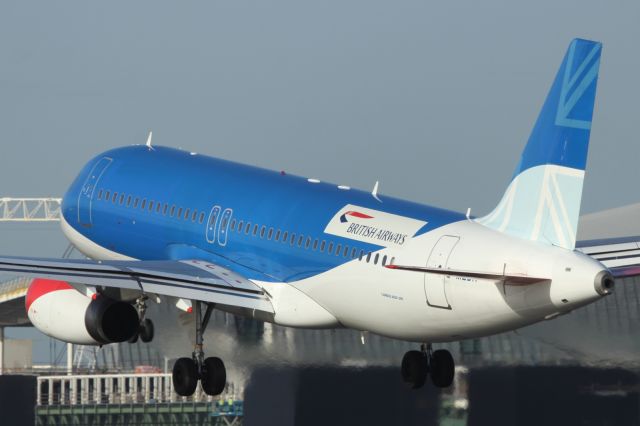 — — - Ex-BMI A320-200, in British Airways transition livery.