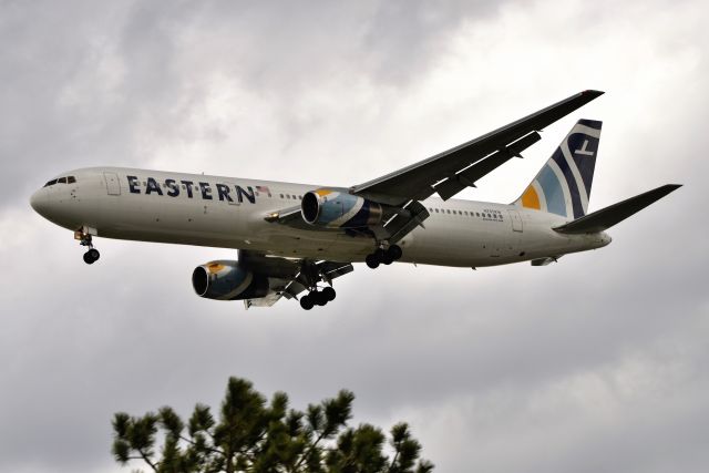 BOEING 767-300 (N705KW) - 04-24-22. Sun popped out about 5 minutes later.