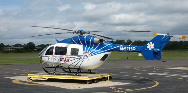 KAWASAKI EC-145 (N61UP) - Catching some tarmac time is this 2012 Eurocopter MBB-BK117 C2 Rotorcraft in the Summer of 2021.