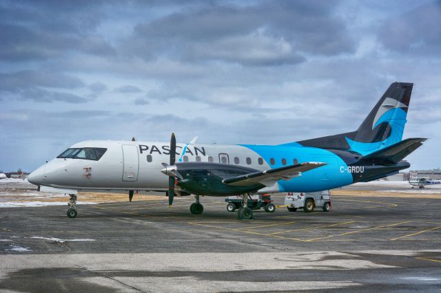 Saab 340 (C-GRDU) - Third in the fleet, after arrival in CYHU. 06-03-2021