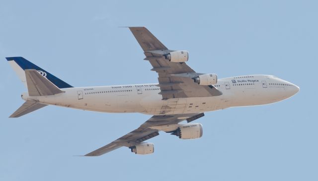 Boeing 747-200 (N787RR) - 08/02/2013 Tucson AZ Rolls-Royce Trent 1000 Test A/C