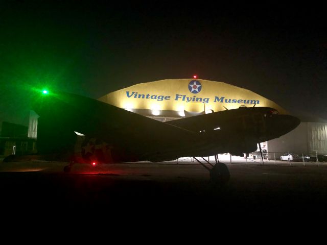 Douglas DC-3 (N87745) - Fired up, early morning departure to Burnett, Texas