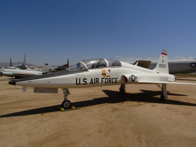 Northrop T-38 Talon (60-0593) - A Northrop T-38A "Talon" on display at March Field Air Museum.