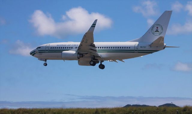 Boeing 737-700 (5N-FGT) - Santa Maria island International Airport - LPAZ. September 19, 2021