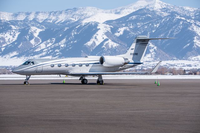 Gulfstream Aerospace Gulfstream IV (N181PR) - Nice GIV sitting on the ramp at KBZN