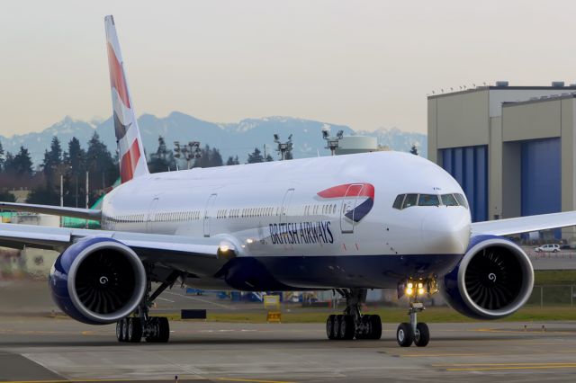 Boeing 777-200 (G-STBI) - British Airways B777-336(ER) G-STBI took to the skies for the very first time today.