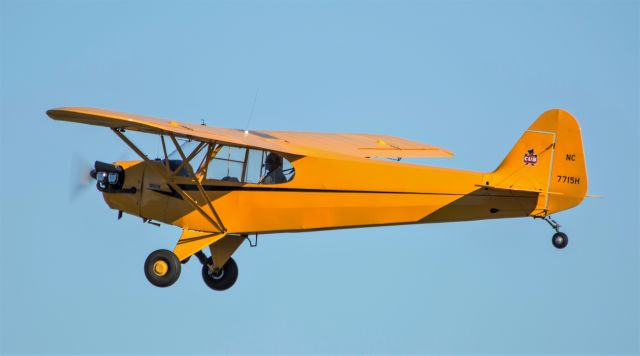 Piper NE Cub (N7715H) - Cub takeoff at PYM