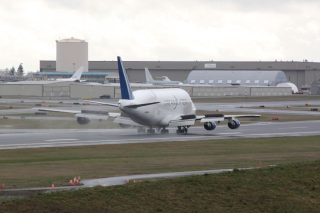 Boeing Dreamlifter (N249BA) - Landing Paine Field Everett