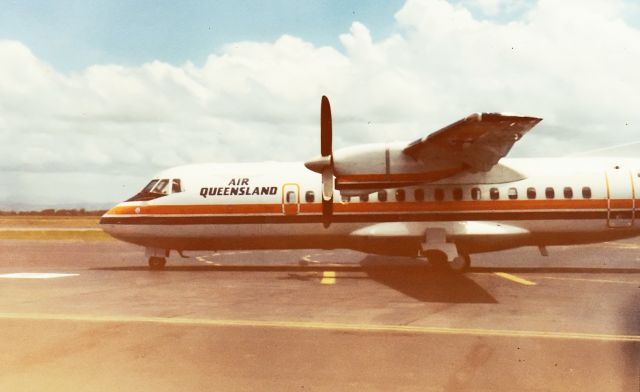 — — - Inaugural Air Queensland ATR42 flight in to Mackay 1986.