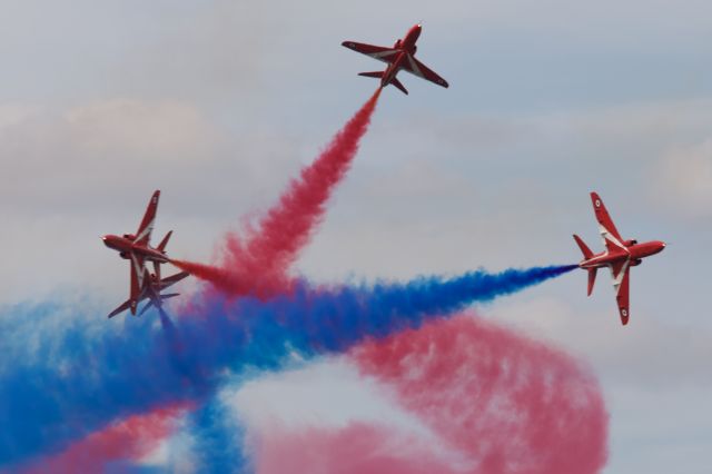 Boeing Goshawk — - RAF Red Arrows displaying at the Royal International Air Tattoo at RAF Fairford (UK) on 18 July 2015