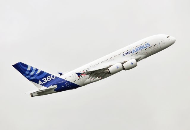 Airbus A380-800 (F-WWDD) - Performance like this can only be seen at airshows. 2012 Farnborough Air Show.